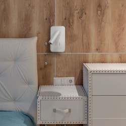 Aplique de pared LED 11W+3W Irena blanco