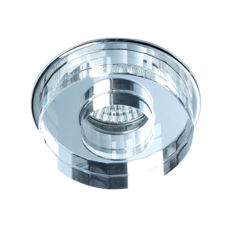 Spot encastré Avalio rond en verre mirror