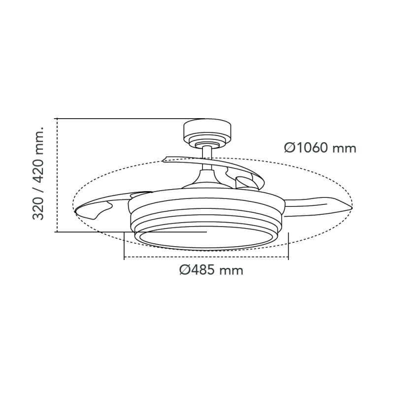 ventilador led aspas retractiles lander blanco 72w 7920lm cct cristalrecord ventilador led aspas retractiles lander blanco 72w 7920lm cct cristalrecord