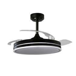 Ventilateur LED Moss Noir...