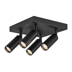 Plafón de techo Slim Negro...