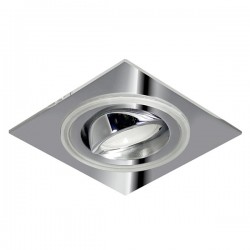 Empotrable LED Azul 2,4W Aret Cuadrado Cromo Basculante 12V