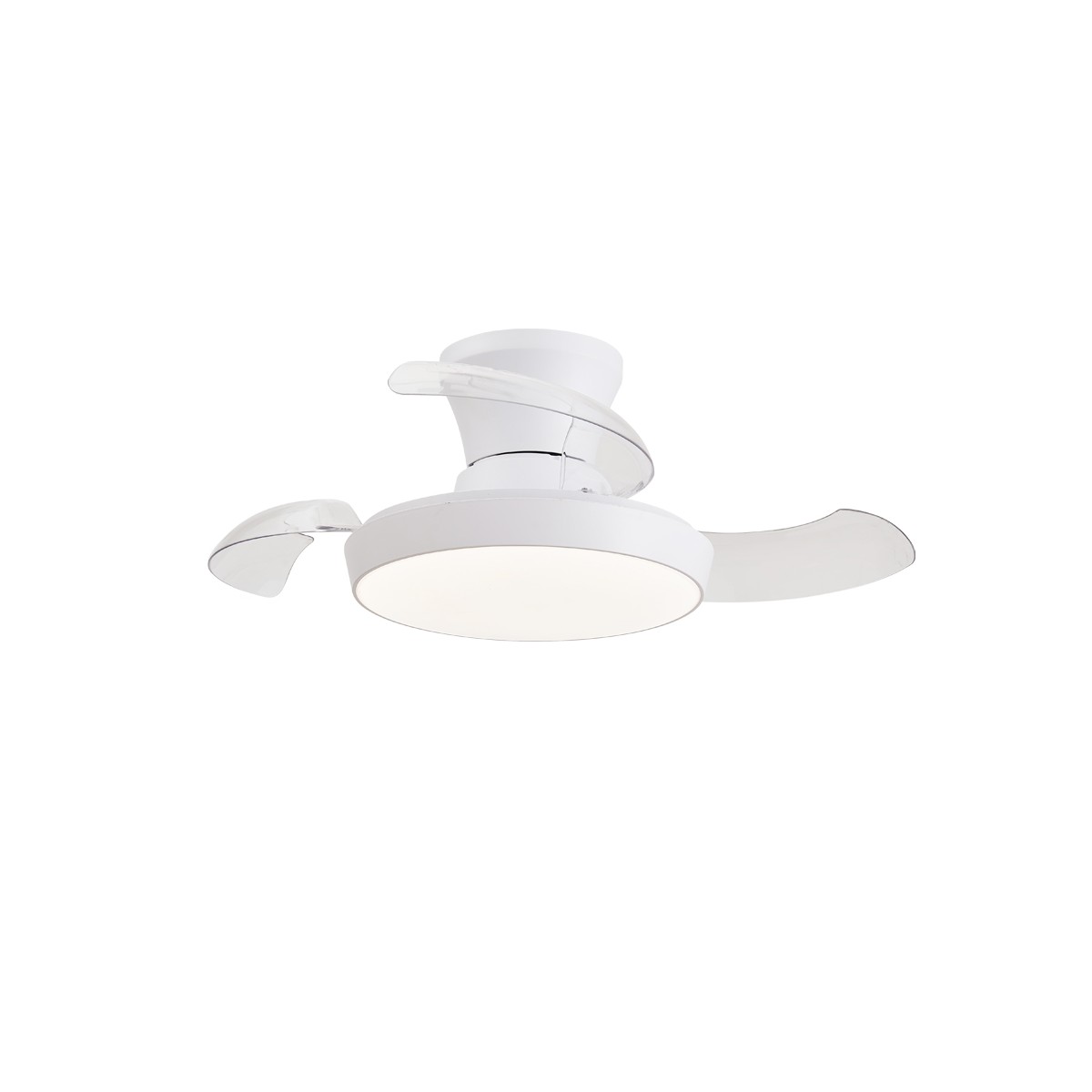 Ventilador LED aspas retráctiles Creta 34W 3740Lm - CristalRecord