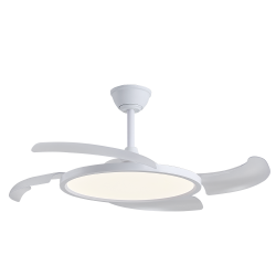 Key White LED Ceiling Fan...