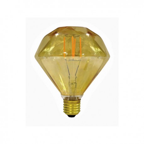 Bombilla Filamento LED Diamante E27 3,5W Caramelo Bombilla Filamento LED Diamante E27 3,5W Caramelo