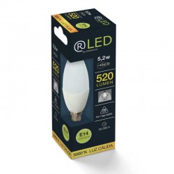 E14 VELA 5,2W 520LM 3000ºK