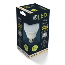 E14 ESFÉRICA 5,2W 4000K
