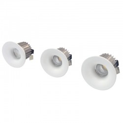 KIT 3 FOCOS REDONDOS COB LED