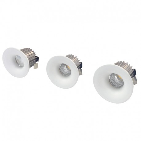 KIT 3 FOCOS REDONDOS COB LED