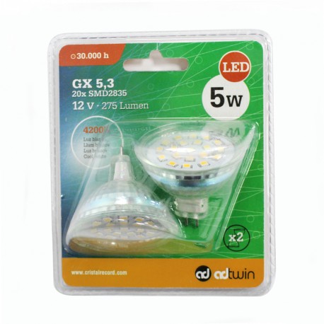 LED GX 5W 275LM BLISTER X2 LED GX 5W 275LM BLISTER X2