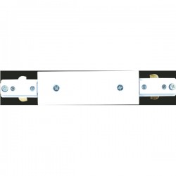 Conector Riel blanco recto Masta
