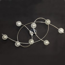 PLAFÓN 8 LUCES LOTTO CROMO