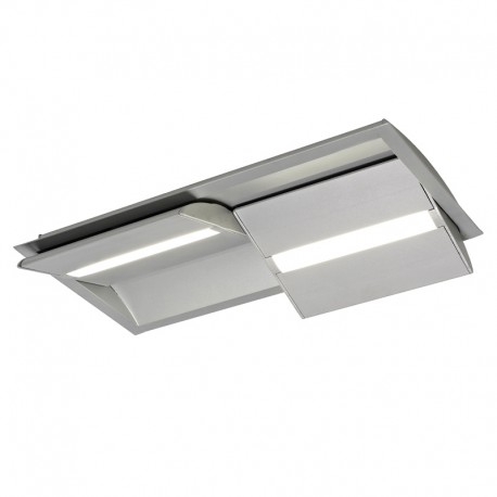 Plafón Led doble basculante 20W gris Wanda