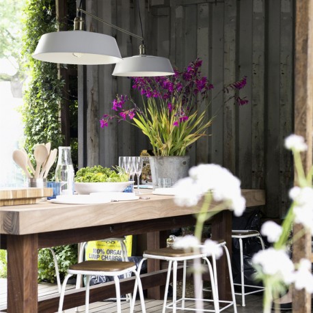 Paris LED Pendant Light Matt White 2 Lights