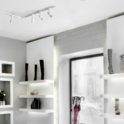 FOCO ORIENTABLE MASTA GU10 ALUMINIO PARA RIEL