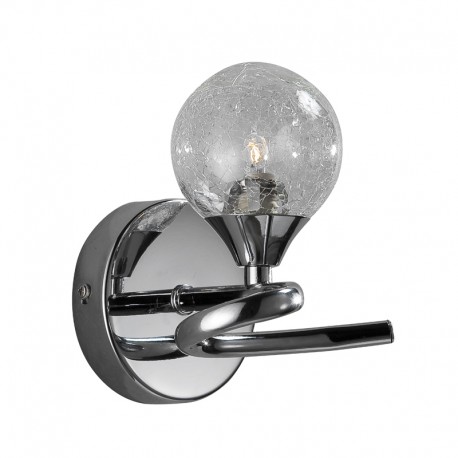 APLIQUE 1 LUZ LOTTO CROMO