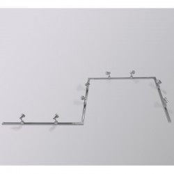 Conector Riel escuadra gris Masta