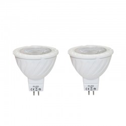 Pack x2 Bombillas LED MR16 7W 3000K
