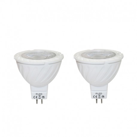 Pack x2 Bombillas LED MR16 7W 3000K
