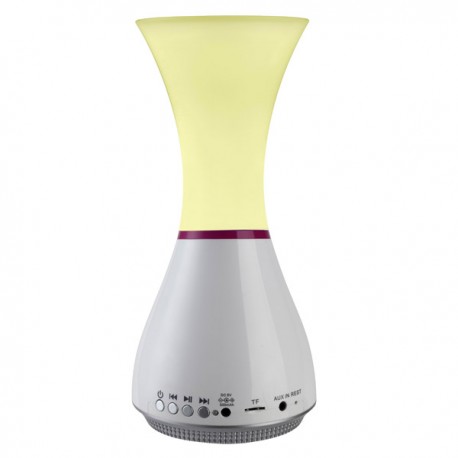 Lámpara de mesa con iluminación LED RGB y altavoz incorporado