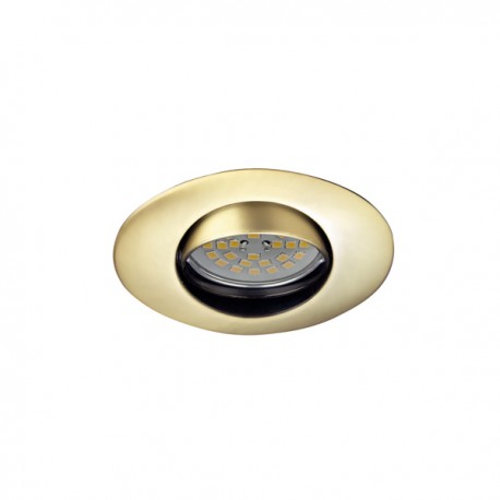 Empotrable zar ovalado basculante de aluminio acabado en oro satinado. Empotrable zar ovalado basculante de aluminio acabado en oro satinado.