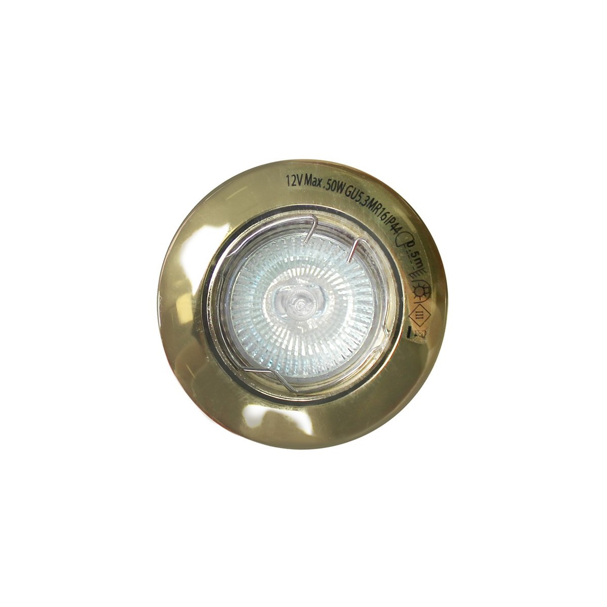 Old Gold Recessed Light 50W Halogen CristalRecord Lighting