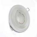 White Staggered Glass Tilting Recessed Light