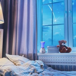 Lámpara de mesa con iluminación LED RGB y altavoz incorporado