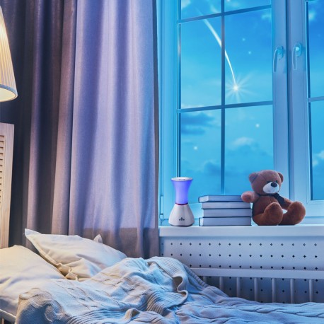 Lámpara de mesa con iluminación LED RGB y altavoz incorporado