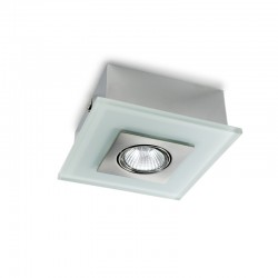 Plafón de superficie orientable Zeta blanco