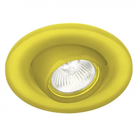 Empotrable basculante redondo cristal amarillo Empotrable basculante redondo cristal amarillo