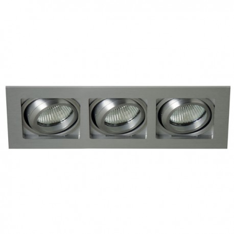 Empotrable basculante Lucer plata tres luces Empotrable basculante Lucer plata tres luces
