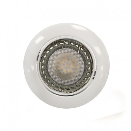 LED Recessed Light GU10 6W Round Tilting White