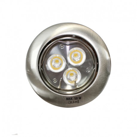 Empotrable LED GU10 6W redondo basculante plata Empotrable LED GU10 6W redondo basculante plata