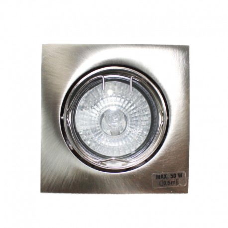 Empotrable GU10 50W cuadrado basculante níquel Empotrable GU10 50W cuadrado basculante níquel