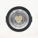 LED Recessed Light GU10 7W Round Tilting Black
