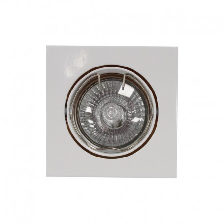 Empotrable GU10 50W cuadrado basculante blanco Empotrable GU10 50W cuadrado basculante blanco