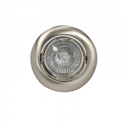 Empotrable GU10 50W redondo basculante niquel