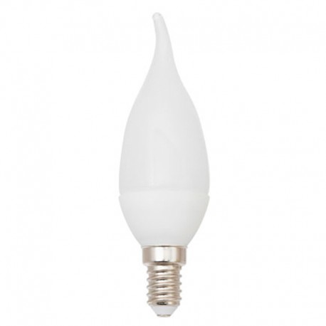 Bombilla LED E14 vela viento 9W, 410lm, 2700K