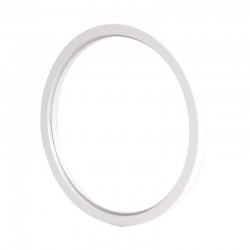 Aro decorativo reto blanco