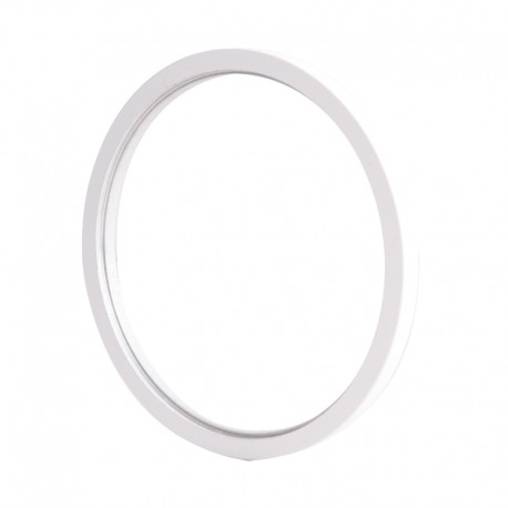 Aro decorativo reto blanco
