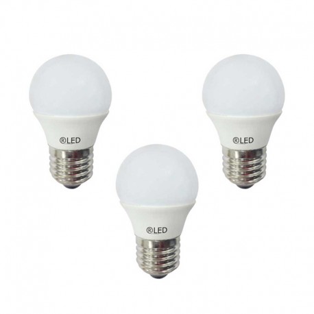 LED Bulbs Pack of 3xE27 5.2W 4000K 520LM