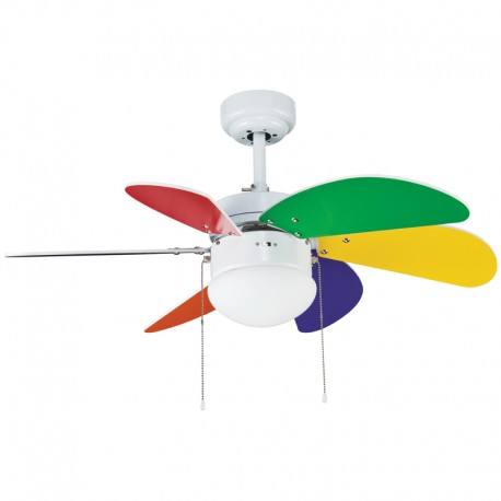 Ventilador 6 palas 76cm -  Tabit multicolor