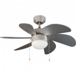 Ventilador 6 palas 76cm -  Tabit plata