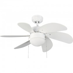 Ventilador 6 palas 76cm -  Tabit blanco