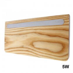 Bach LED Wall Light 5W+3W USB Wood
