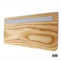 Bach LED Wall Light 5W+3W USB Wood