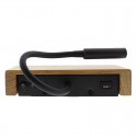 Aplique LED de madera Ravel 5W+3W con USB