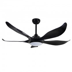 VENTILADOR LED CCT 5 PALAS NORO BLANCO