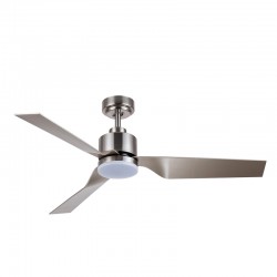 Ekos DC LED Ceiling Fan 15W CCT Nickel